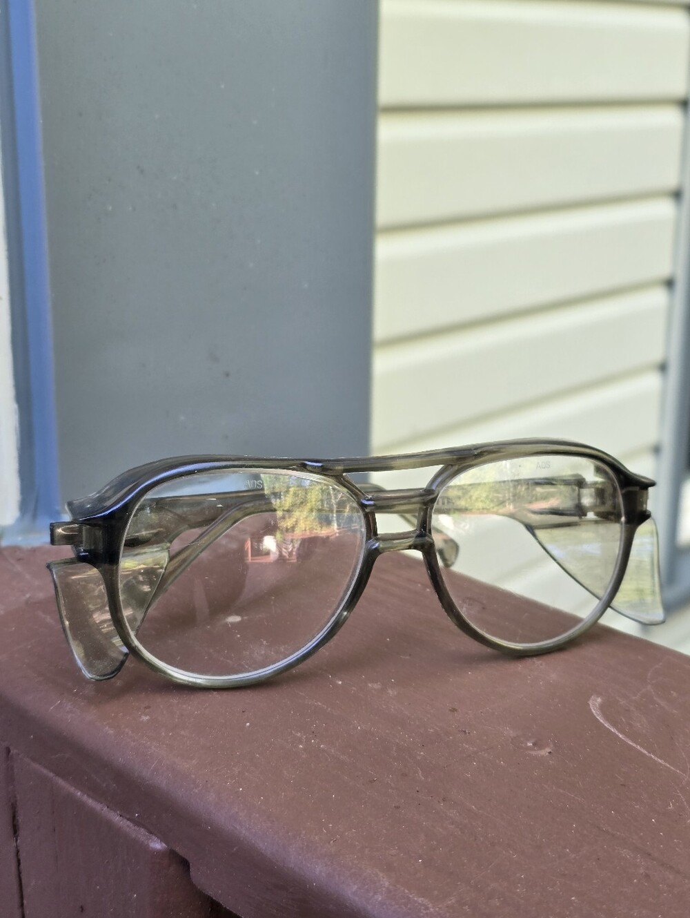 American Optical Men Eyeglasses Frame Safety Glasses AOS AEROSITF USA Z87